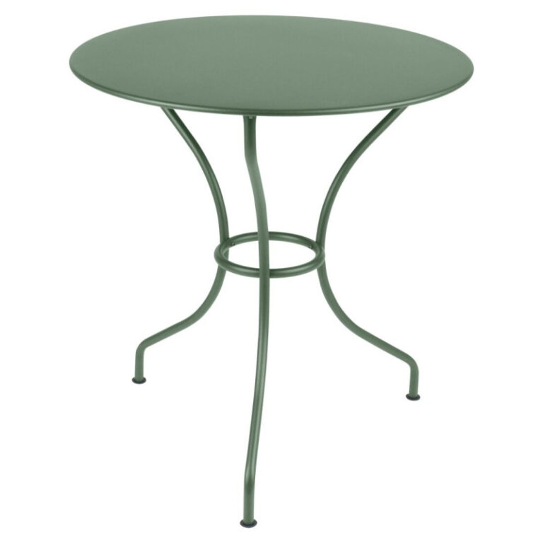FERMOB - Table à manger ronde FERMOB Opéra+ 67cm en métal - 25 coloris