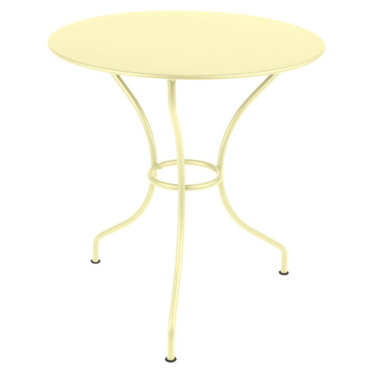 FERMOB - Table à manger ronde FERMOB Opéra+ 67cm en métal - 25 coloris