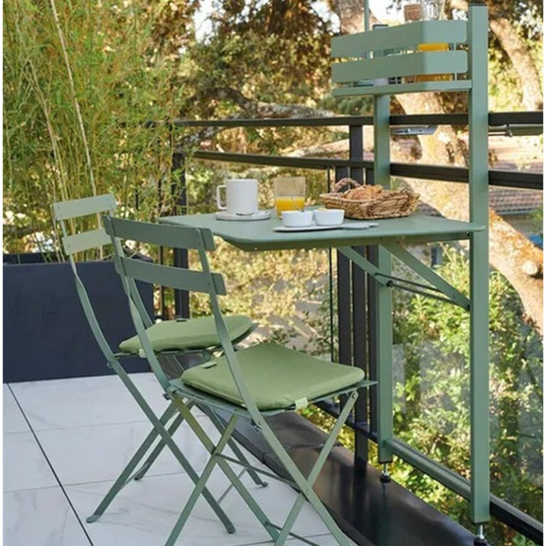 FERMOB - Table balcon rectangulaire FERMOB Bistro 57x77cm en métal - 25 coloris