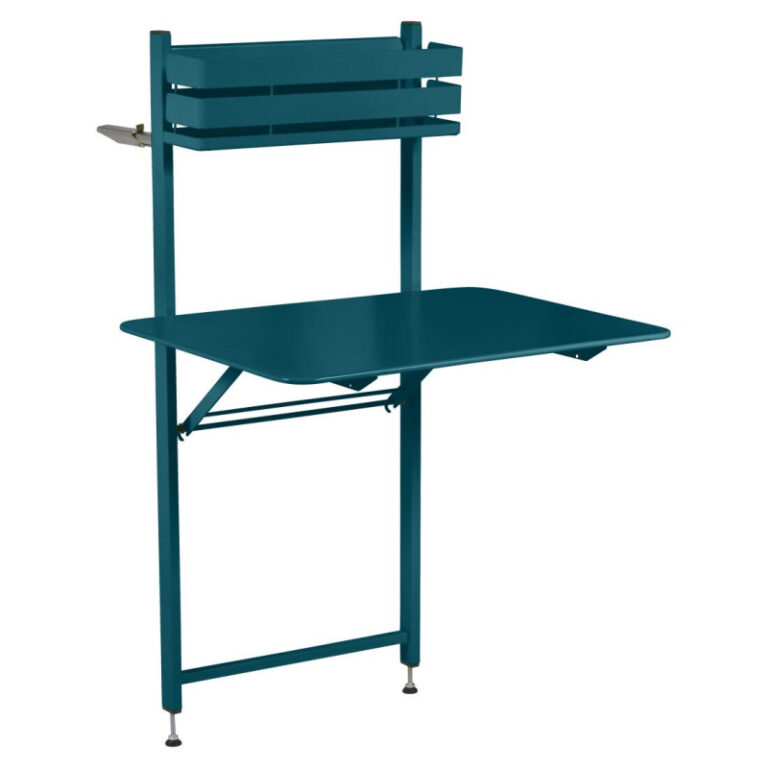 FERMOB - Table balcon rectangulaire FERMOB Bistro 57x77cm en métal - 25 coloris