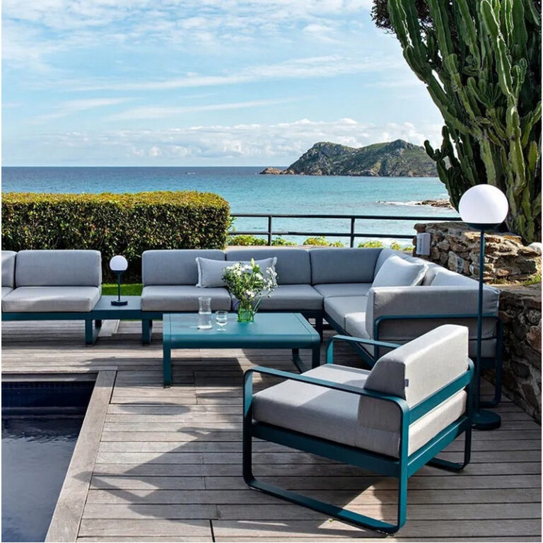 FERMOB - Table basse rectangulaire FERMOB Bellevie 103x75cm en métal - 25 coloris