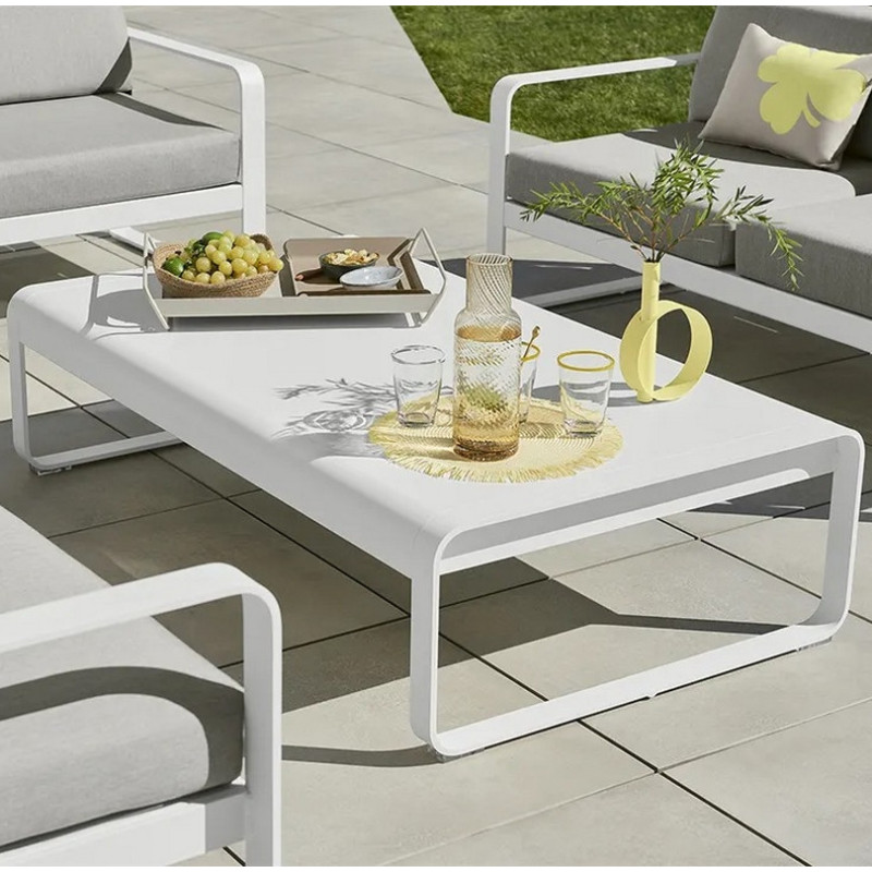 table basse fermob bellevie 138x80cm en metal 25 coloris FERMOB - Table basse rectangulaire FERMOB Bellevie 138x80cm en métal - 25 coloris