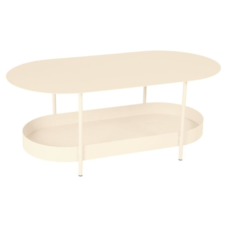 FERMOB - Table basse ovale FERMOB Salsa 113x58cm en métal - 25 coloris