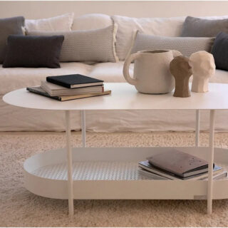 Table basse ovale FERMOB Salsa 113x58cm en métal – 25 coloris par la marque Fermob Fermob - Table basse ovale FERMOB Salsa 113x58cm en métal – 25 coloris