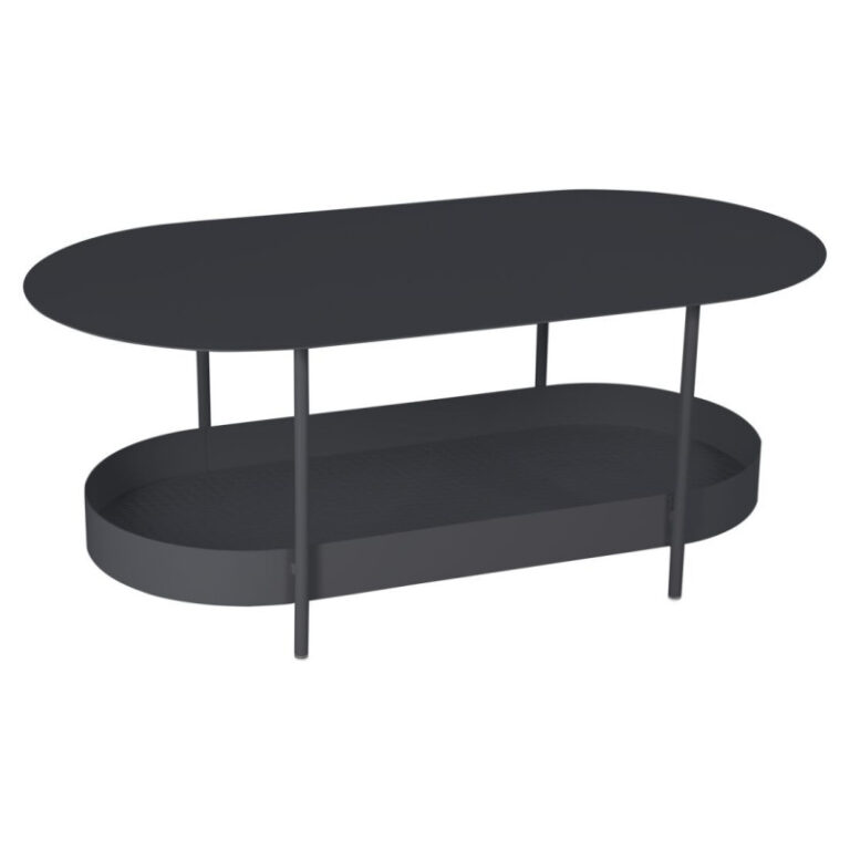 FERMOB - Table basse ovale FERMOB Salsa 113x58cm en métal - 25 coloris