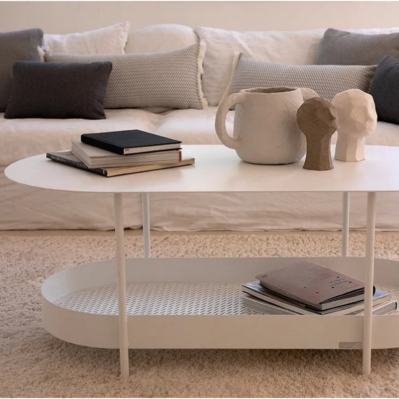 table basse ovale fermob salsa 113x58cm en metal 25 coloris FERMOB - Table basse ovale FERMOB Salsa 113x58cm en métal - 25 coloris
