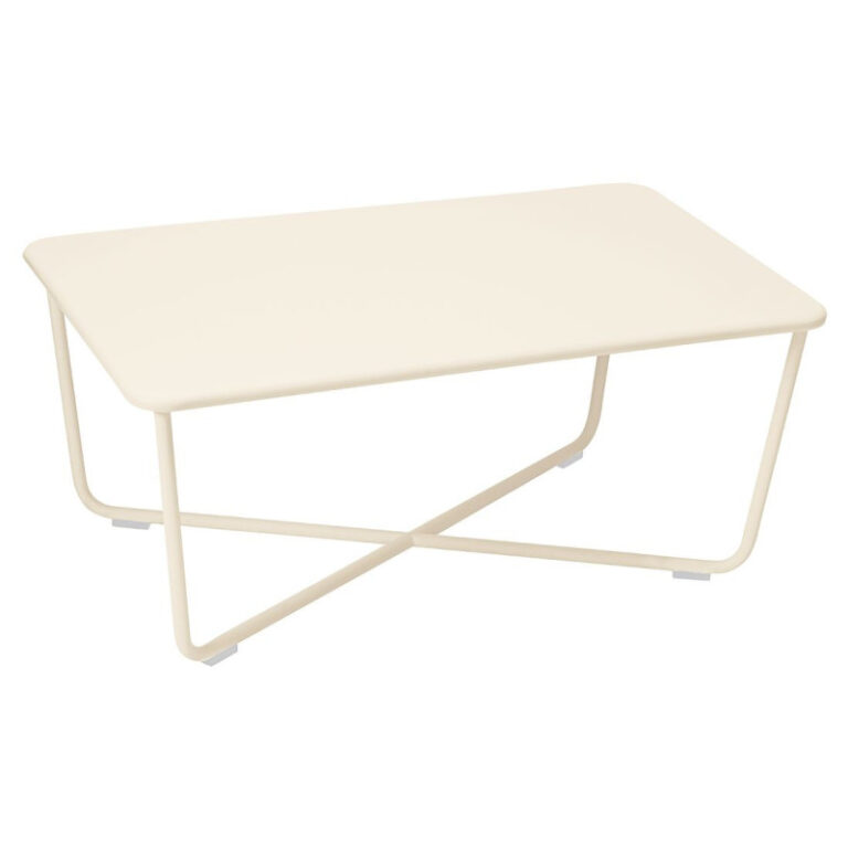 FERMOB - Table basse rectangulaire FERMOB Croisette 97x57cm en métal - 25 coloris