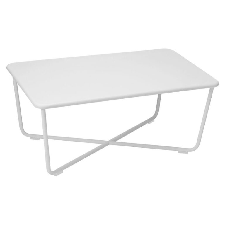 FERMOB - Table basse rectangulaire FERMOB Croisette 97x57cm en métal - 25 coloris