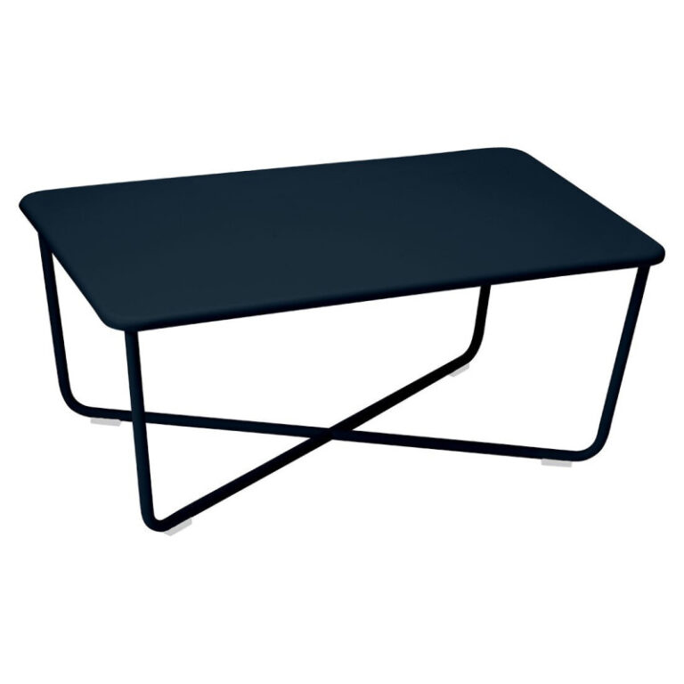 FERMOB - Table basse rectangulaire FERMOB Croisette 97x57cm en métal - 25 coloris