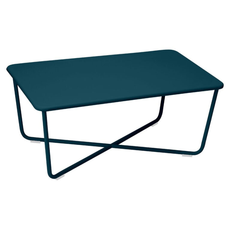 FERMOB - Table basse rectangulaire FERMOB Croisette 97x57cm en métal - 25 coloris