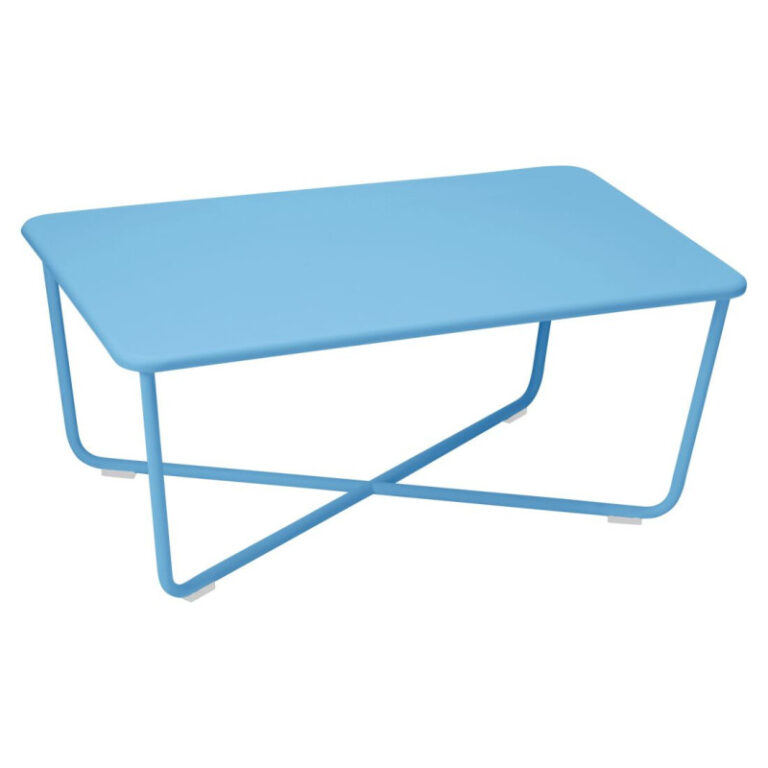 FERMOB - Table basse rectangulaire FERMOB Croisette 97x57cm en métal - 25 coloris