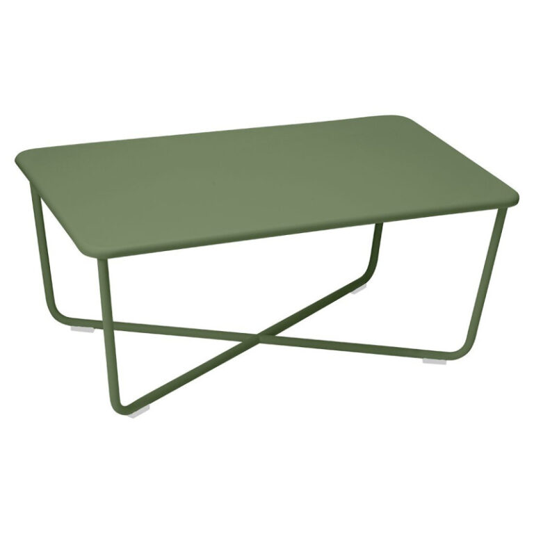 FERMOB - Table basse rectangulaire FERMOB Croisette 97x57cm en métal - 25 coloris
