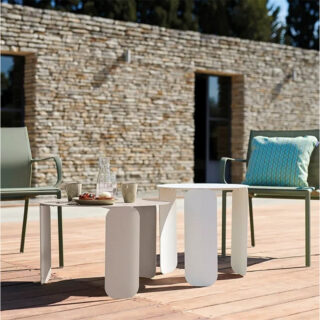 Table basse ronde FERMOB Bebop 80cm en métal – 25 coloris par la marque Fermob Fermob - Table basse ronde FERMOB Bebop 80cm en métal – 25 coloris