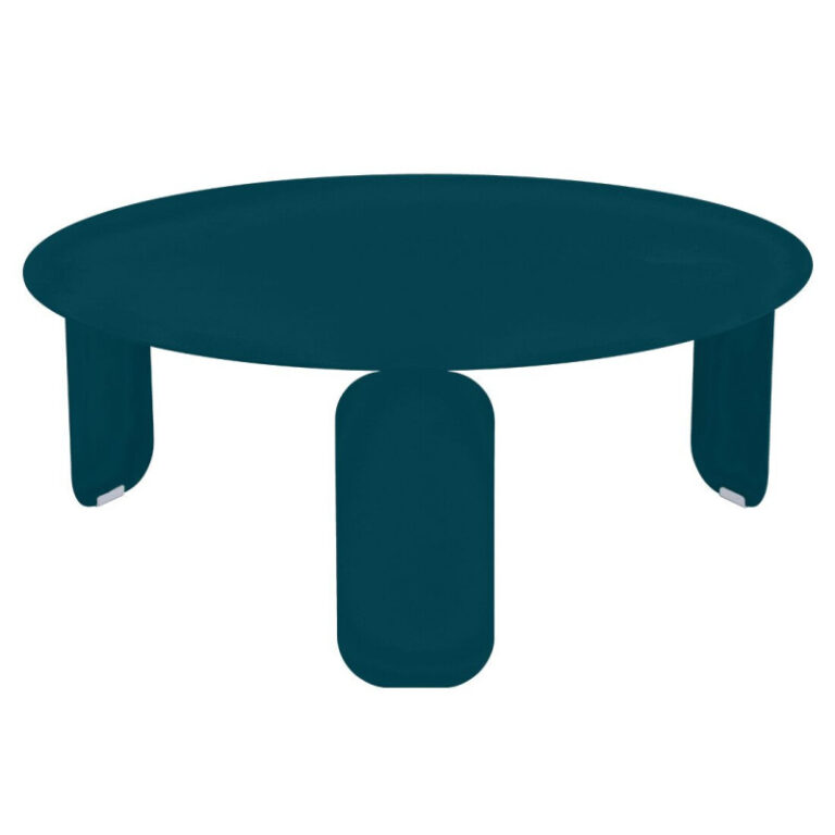 FERMOB - Table basse ronde FERMOB Bebop 80cm en métal - 25 coloris