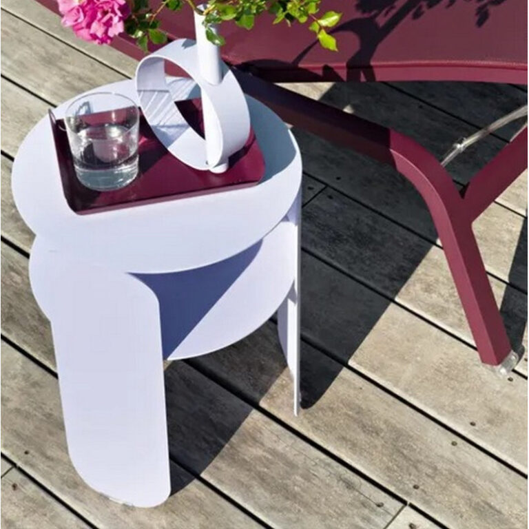 FERMOB - Table d'appoint ronde FERMOB Bebop 35cm en métal - 25 coloris