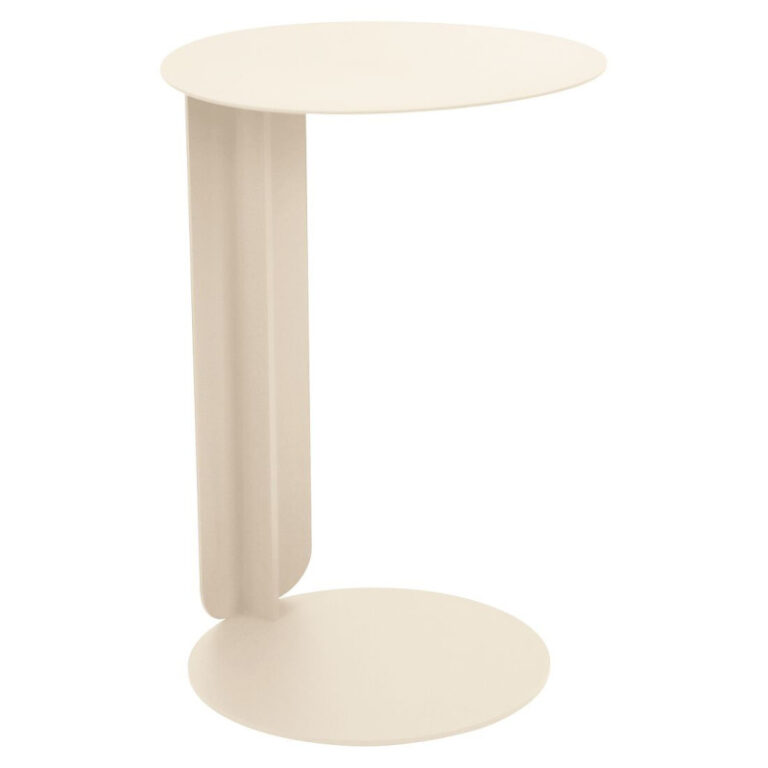 FERMOB - Table déportée ronde FERMOB Bebop 40cm en métal - 25 coloris