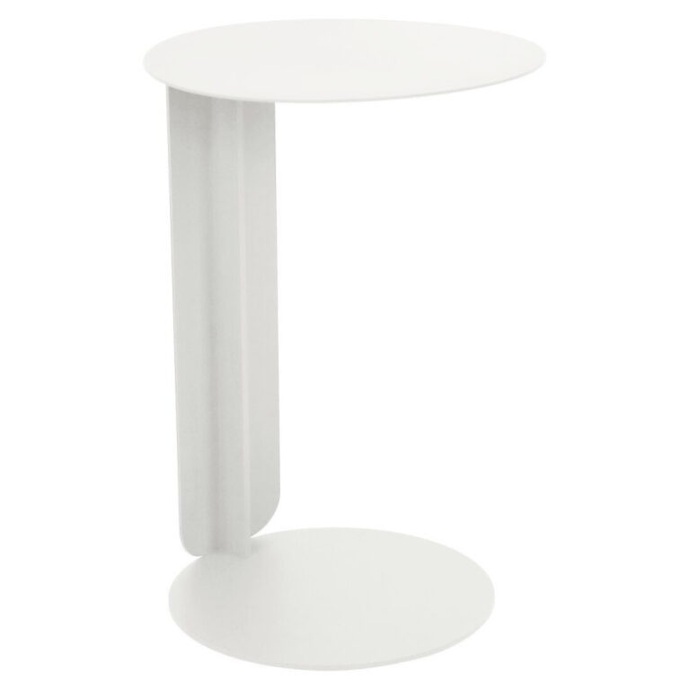 FERMOB - Table déportée ronde FERMOB Bebop 40cm en métal - 25 coloris