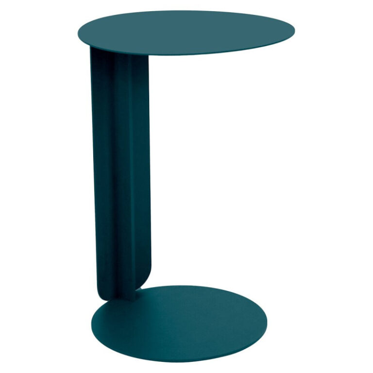 FERMOB - Table déportée ronde FERMOB Bebop 40cm en métal - 25 coloris