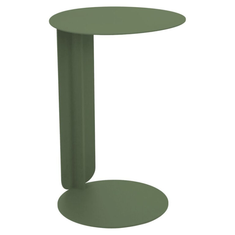 FERMOB - Table déportée ronde FERMOB Bebop 40cm en métal - 25 coloris