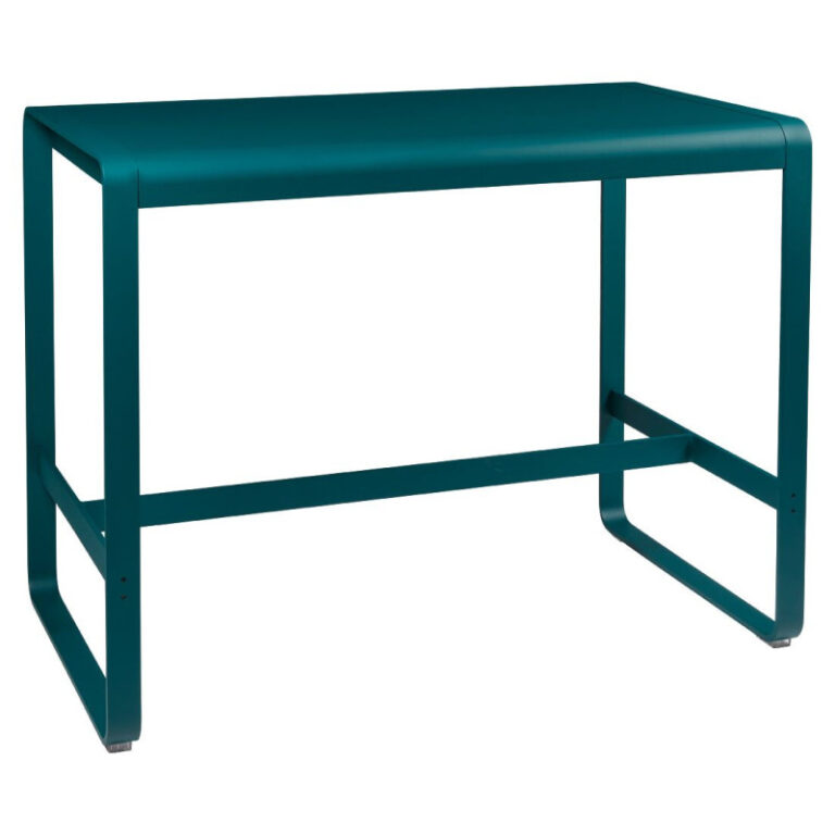 FERMOB - Table haute rectangulaire FERMOB Bellevie 140x80cm en métal - 25 coloris