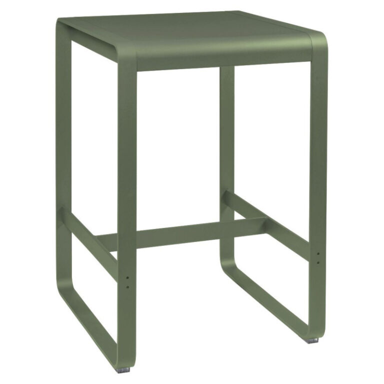 FERMOB - Table haute FERMOB Bellevie 74x80cm en métal - 25 coloris