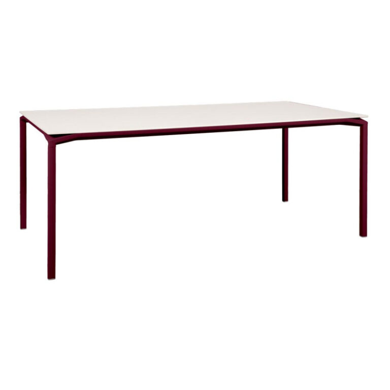FERMOB - Table minérale à manger rectangulaire FERMOB Calvi Aeris 195x95cm en métal - 25 coloris