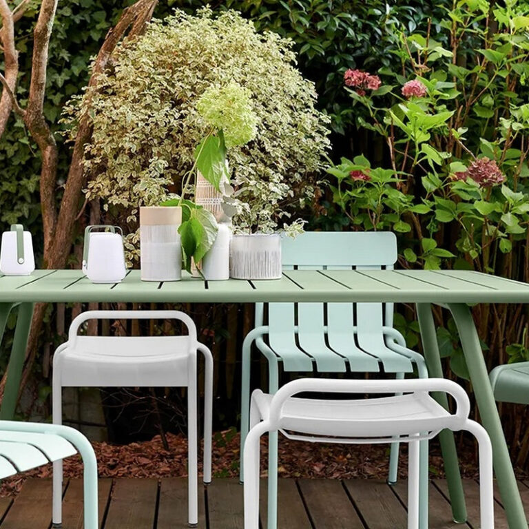 FERMOB - Tabouret bas FERMOB Luxembourg en métal - 25 coloris