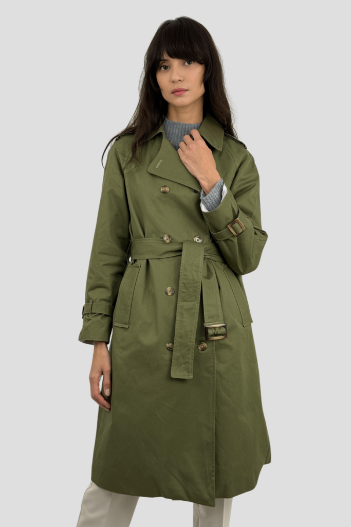 Coulange - Trench coat vert kaki M67 – 46