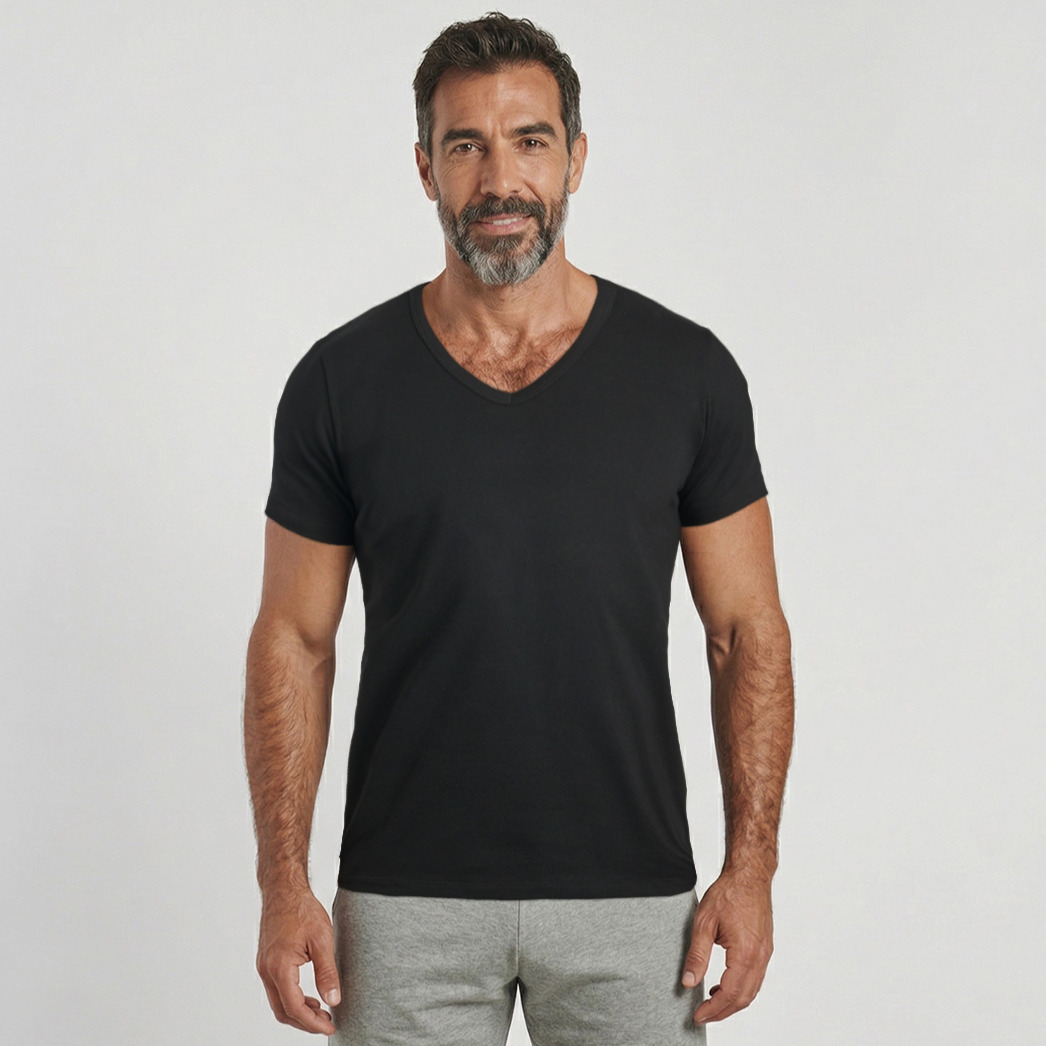 tshirt francais noir 1 69dcda47ead7c Garçon Français - T-shirt bleu col V - Indispensable