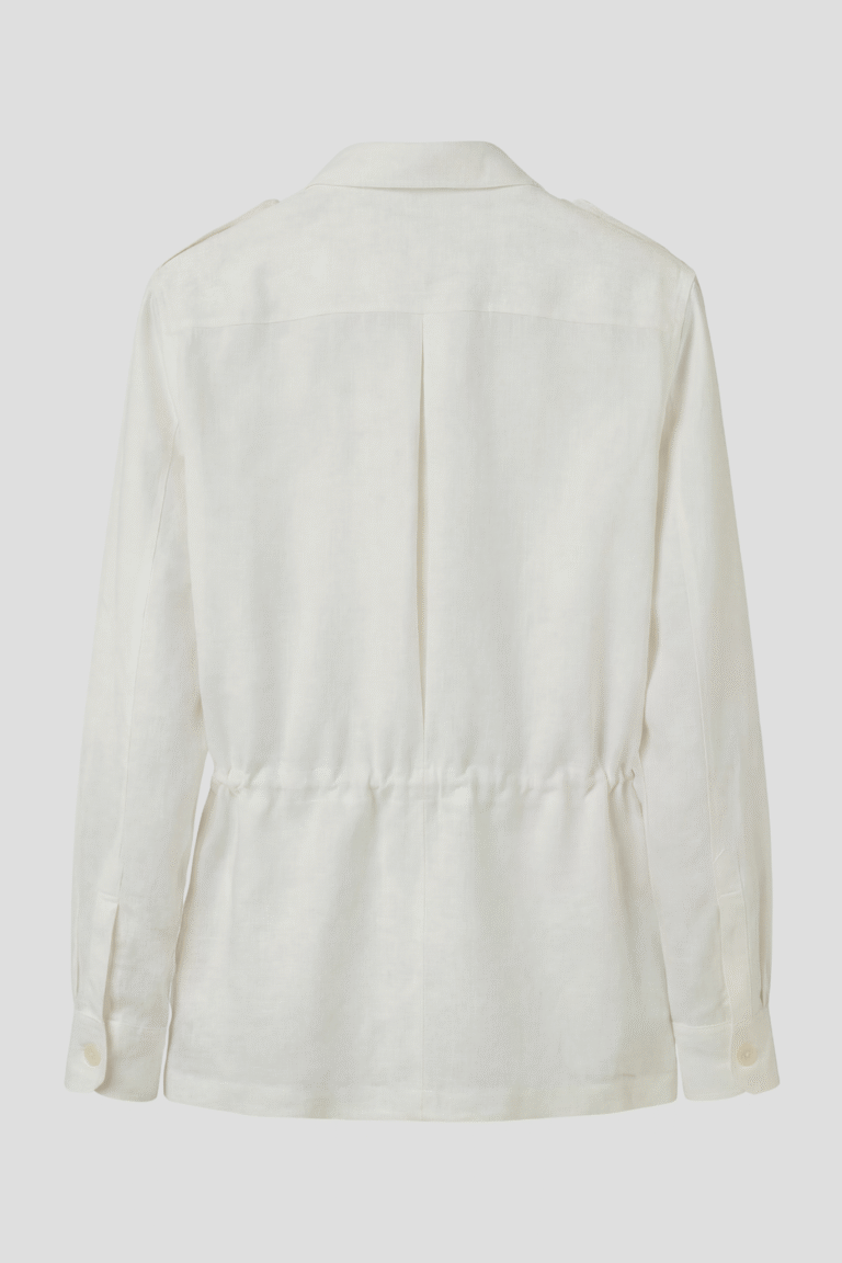 Coulange - U51 Veste Saharienne Lin blanc – 3XL