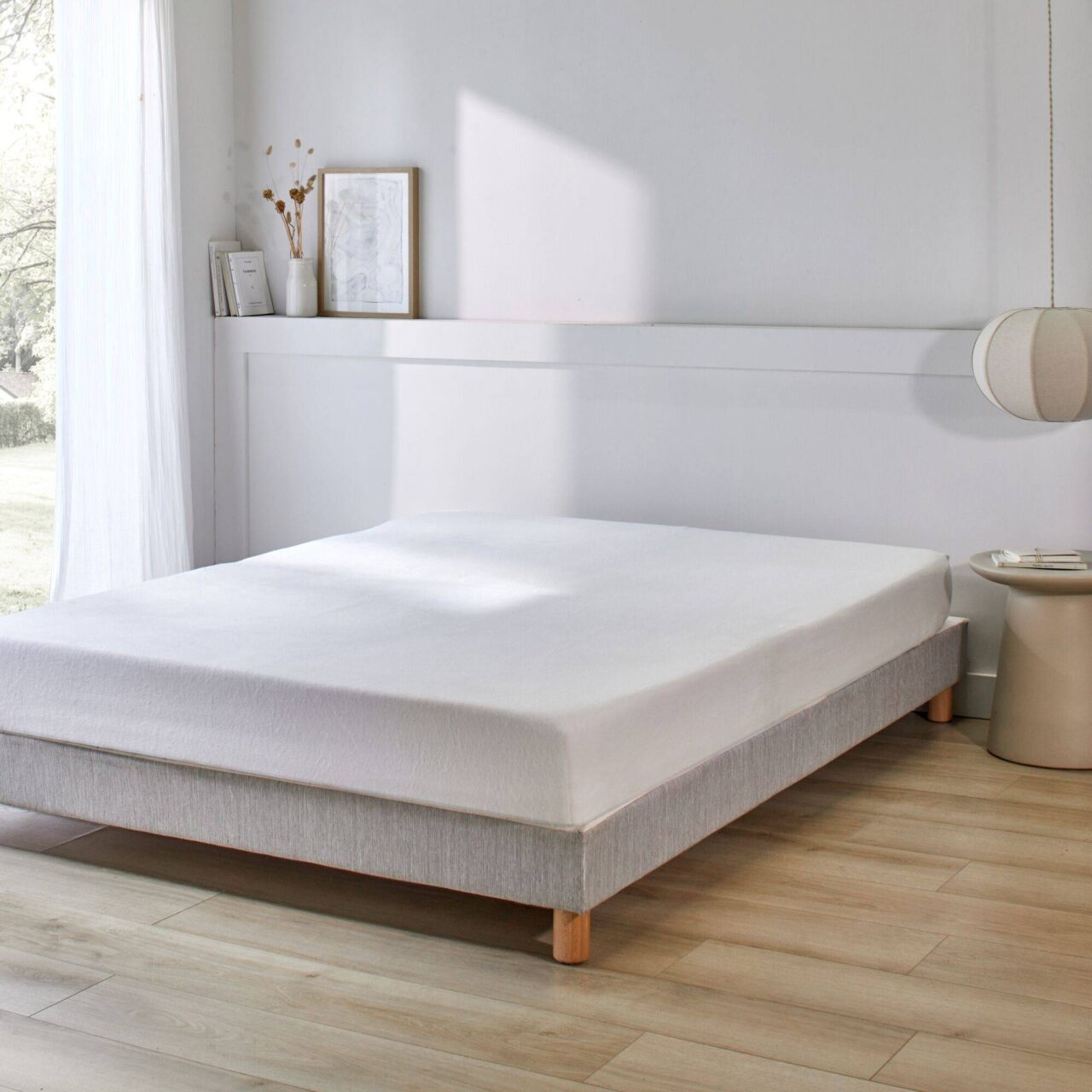 001 am chambre confort ultime n 20250923 COSI PAR CAMIF - Protège matelas molleton 100% coton bonnet 40 cm Firmin
