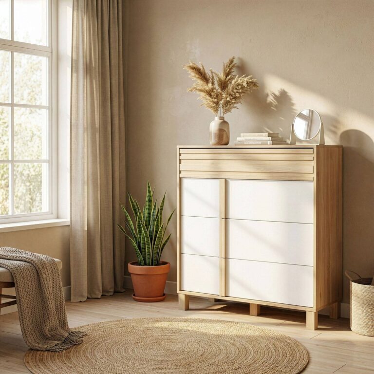 ESSENTIELS PAR CAMIF - Commode 4 tiroirs Gabrielle