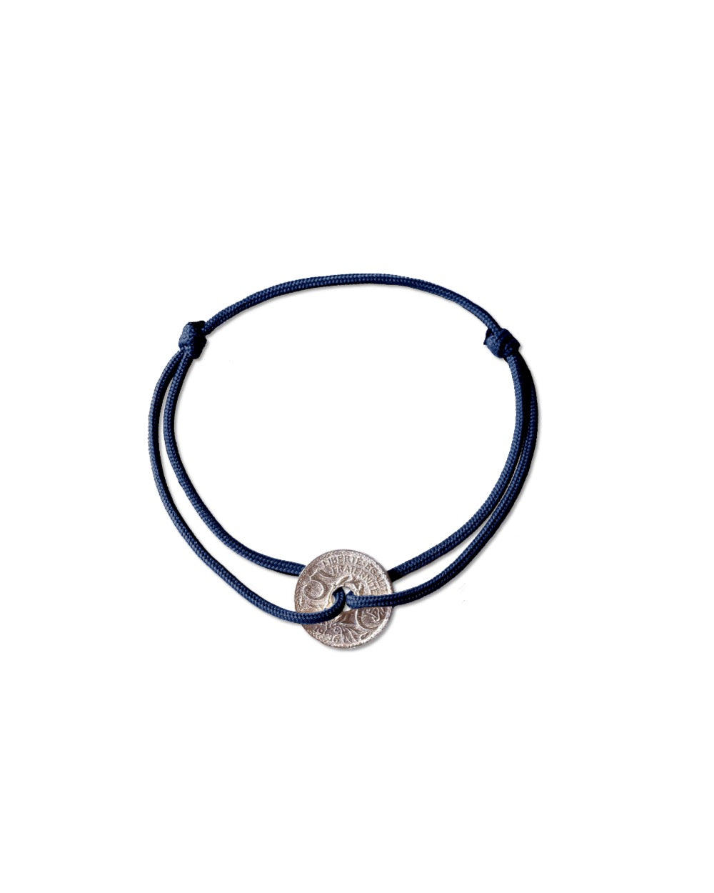 01LSF 05C 0007 LE SOU FRANÇAIS - Bracelet Louvre - 5 centimes argent - Marine