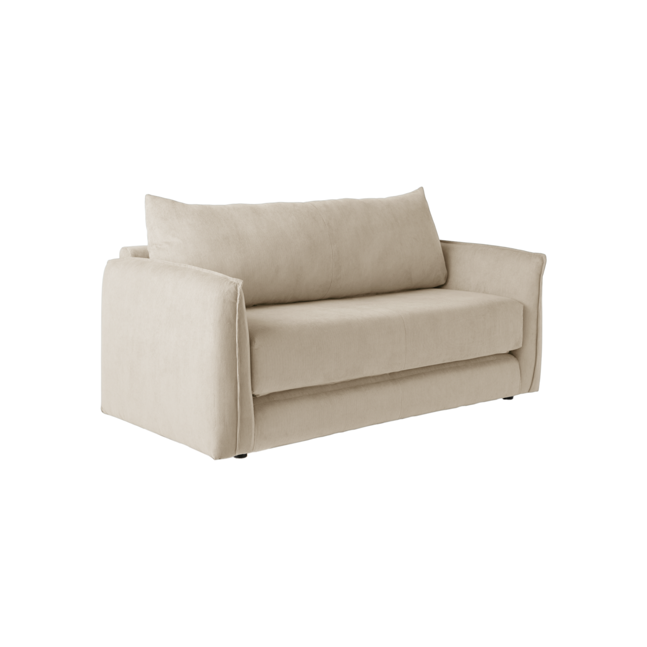 01 de canapes et fauteuils canapes convertibles essentiels par camif beige tissus onyx camif 100396352225 ESSENTIELS PAR CAMIF - Canapé déplimousse velours côtelé Onyx