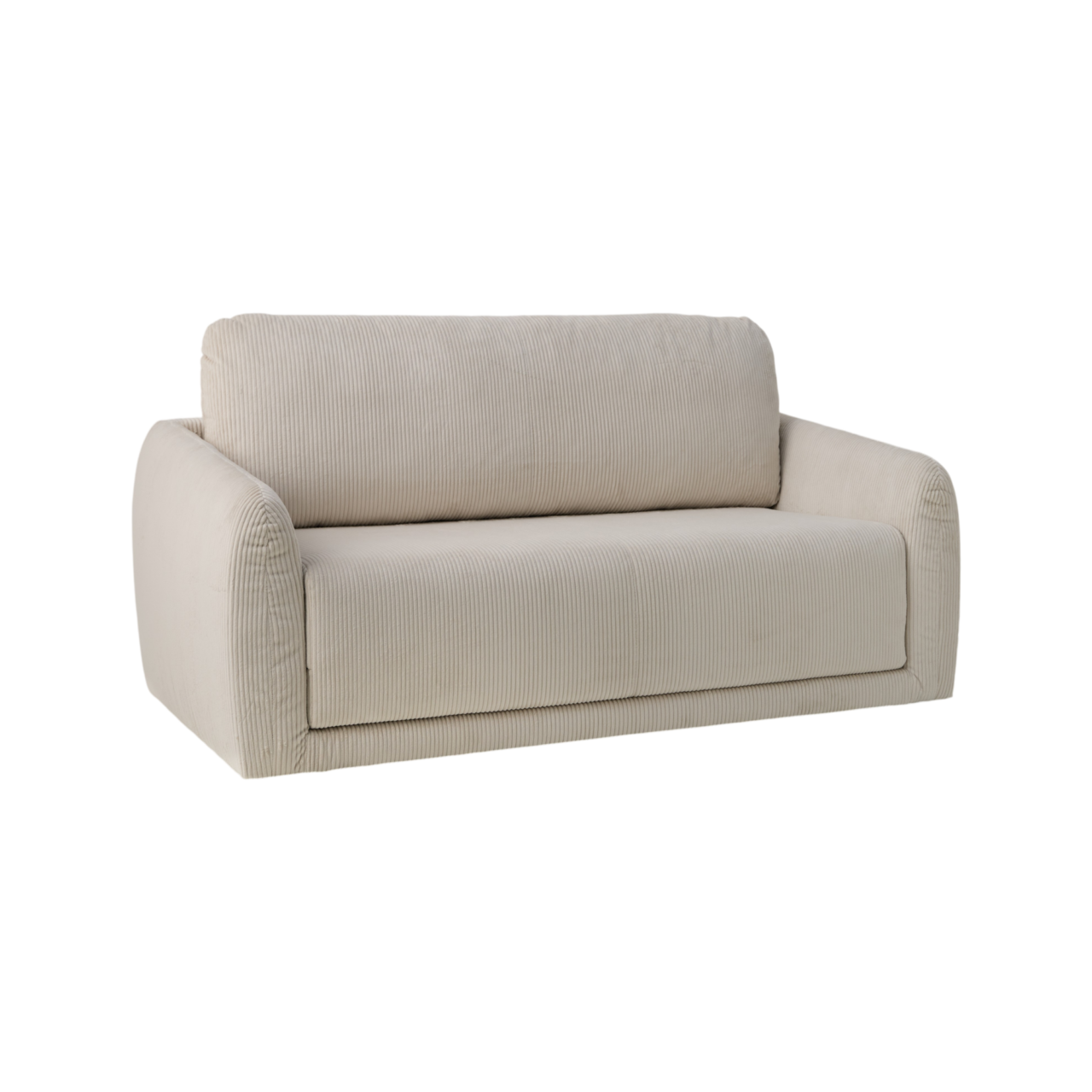 01 de canapes et fauteuils canapes convertibles essentiels par camif beige tissus palma camif 100393383973 ESSENTIELS PAR CAMIF - Canapé convertible déplimousse velours côtelé Palma