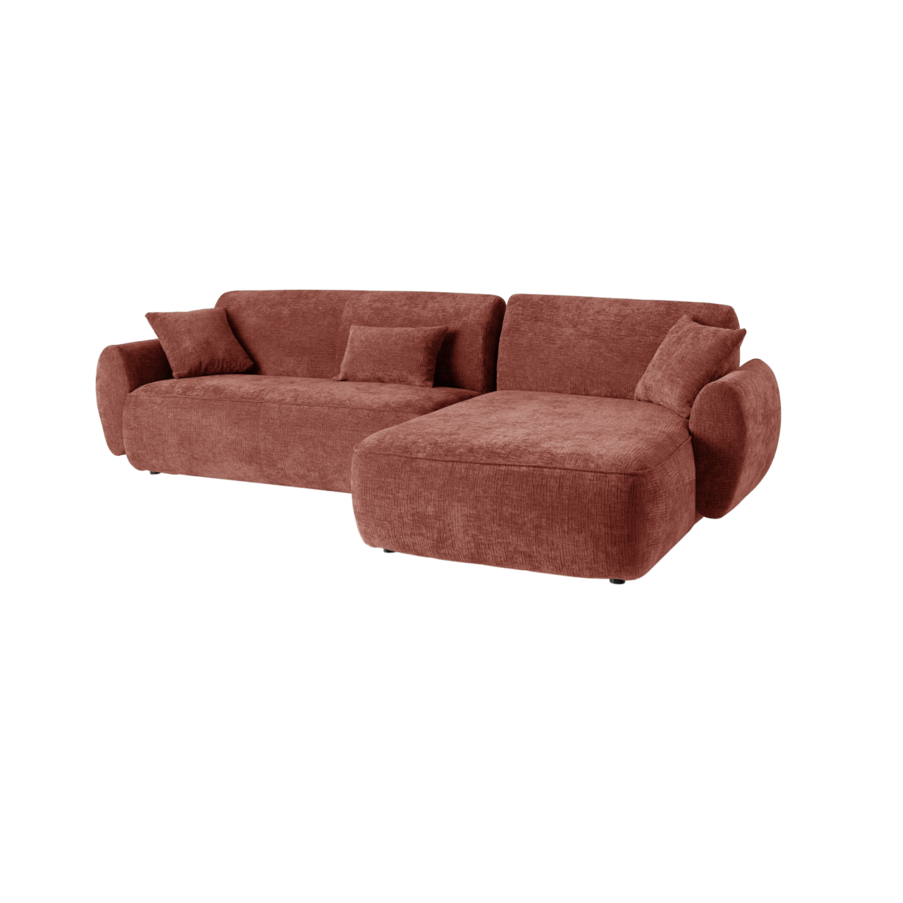 01 de canapes et fauteuils canapes d angle droit camif signature orange tissus orus camif 100395622205 CAMIF SIGNATURE - Canapé d'angle tissu Orus