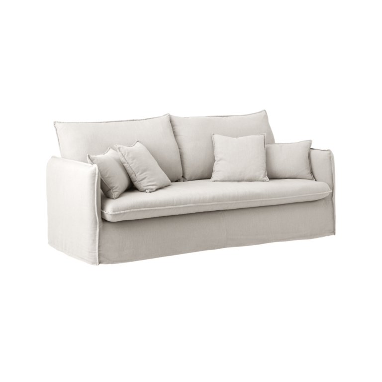 01 de canapes et fauteuils canapes droits 3 places camif signature blanc tissus orphee camif 100393132154 CAMIF SIGNATURE - Canapé tissu effet lin Orphée