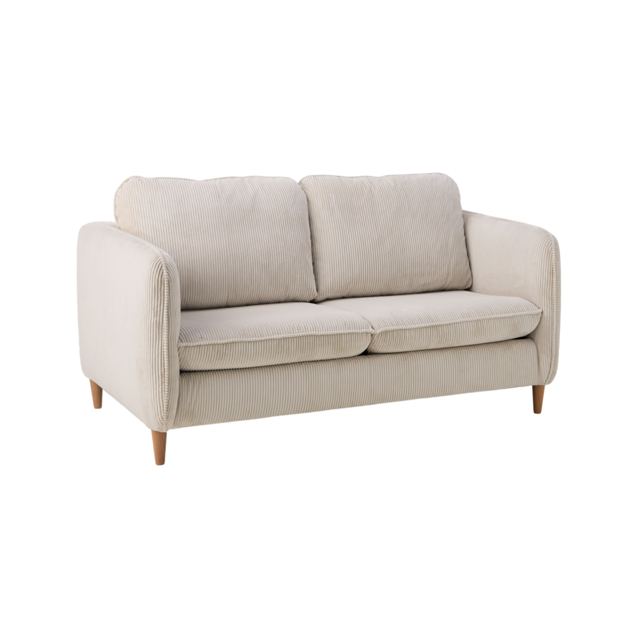 01 de canapes et fauteuils canapes droits 3 places essentiels par camif beige tissus portimo camif 100392822138 ESSENTIELS PAR CAMIF - Canapé convertible velours côtelé Portimo