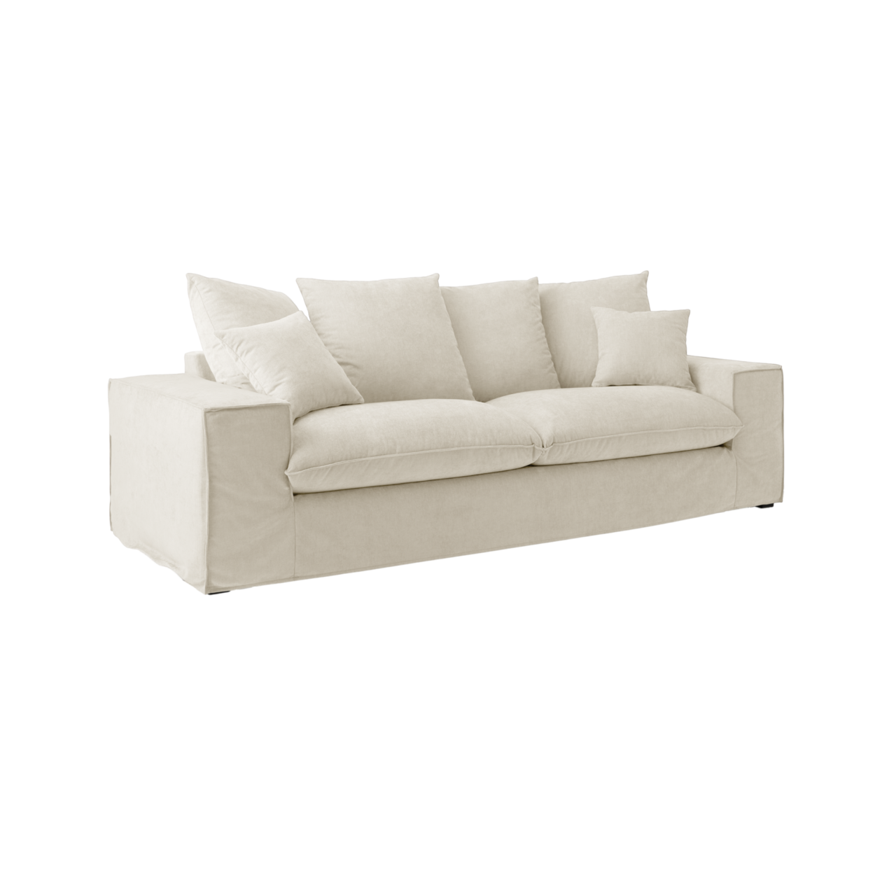 01 de canapes et fauteuils canapes droits 4 places camif signature beige tissus pablopolepo camif 100393252176 CAMIF SIGNATURE - Canapé tissu déhoussable Pablo