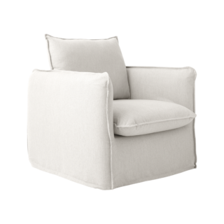 Camif - Fauteuil tissu effet lin Orphée