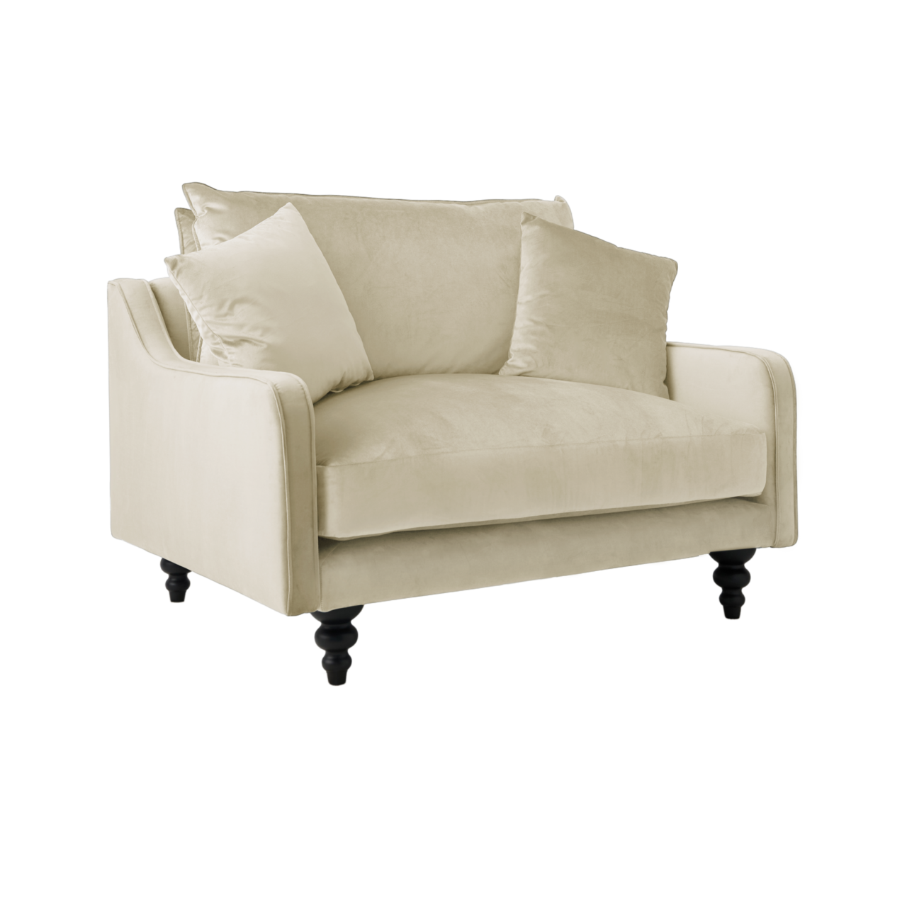 CAMIF SIGNATURE - Fauteuil velours Orso XL