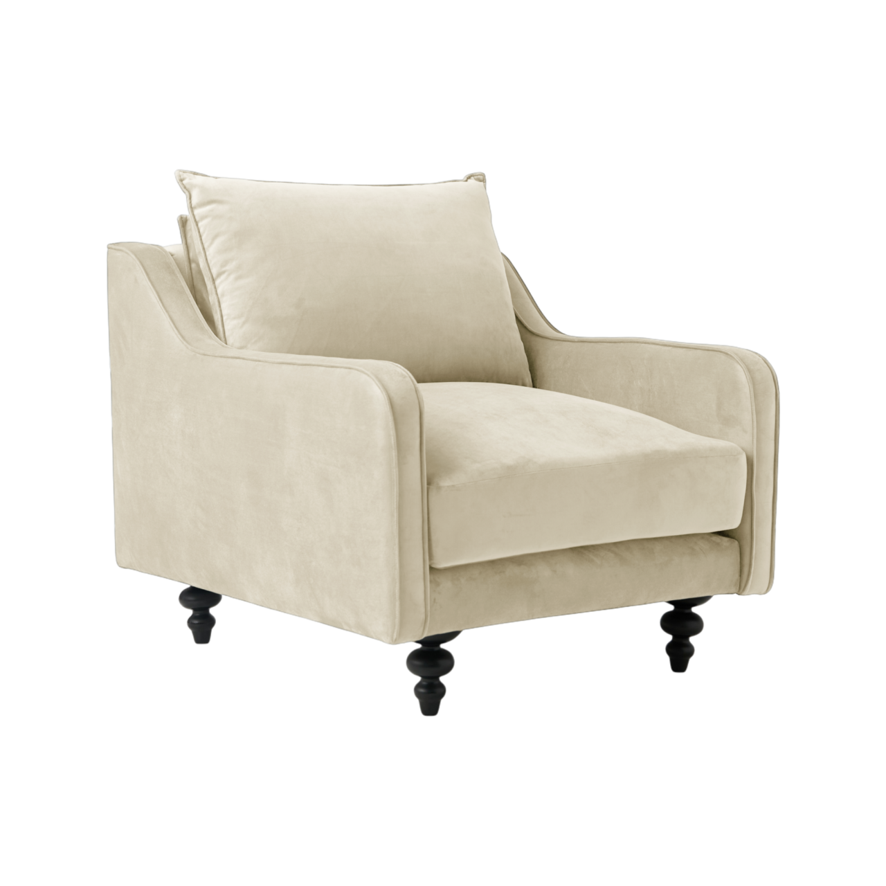01 de canapes et fauteuils fauteuils niv inf camif signature beige tissus orso camif 100388663658 CAMIF SIGNATURE - Fauteuil velours Orso