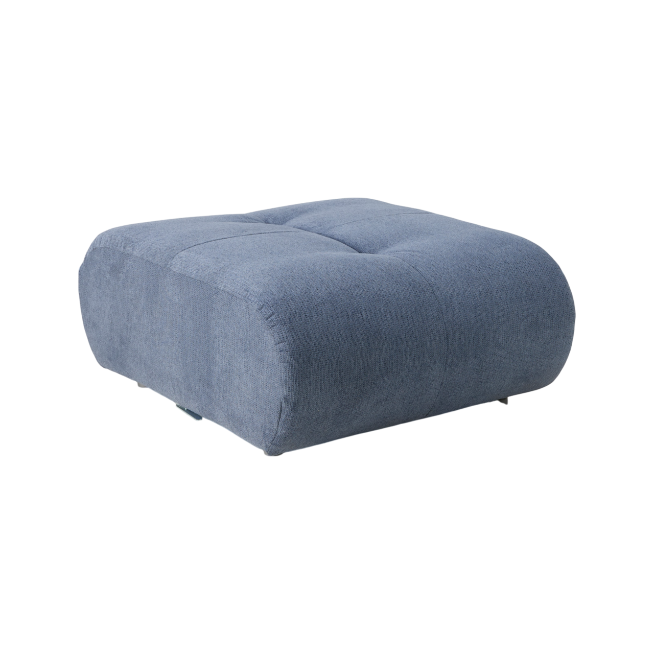 01 de canapes et fauteuils poufs et repose pieds camif bleu tissus benny camif 100391213766 CAMIF SIGNATURE - Pouf pour canapé modulable tissu Benny