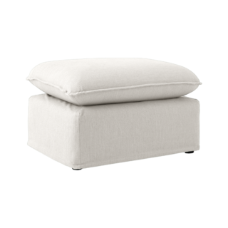 Camif - Pouf tissu effet lin Orphée