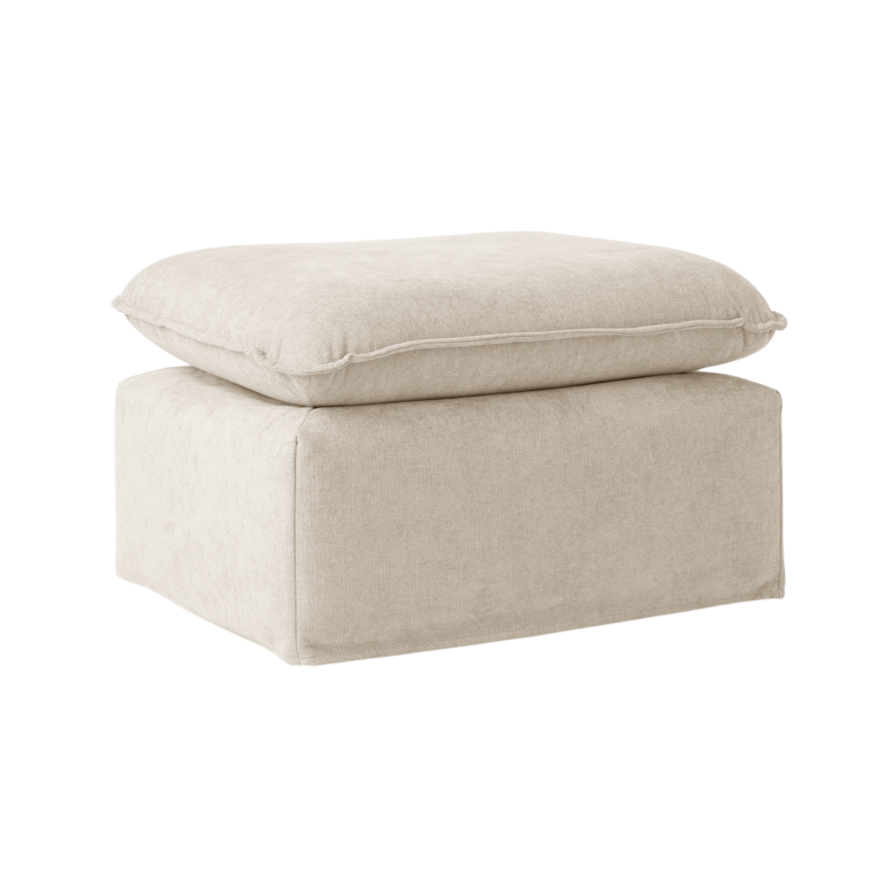 01 de canapes et fauteuils poufs et repose pieds camif signature beige tissus orphee camif 100389693731 CAMIF SIGNATURE - Pouf tissu Orphée