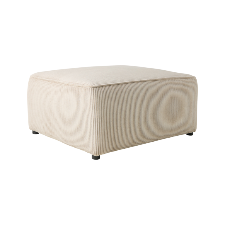 01 de canapes et fauteuils poufs et repose pieds camif signature beige tissus otto camif 100393834014 CAMIF SIGNATURE - Grand pouf velours côtelé Otto