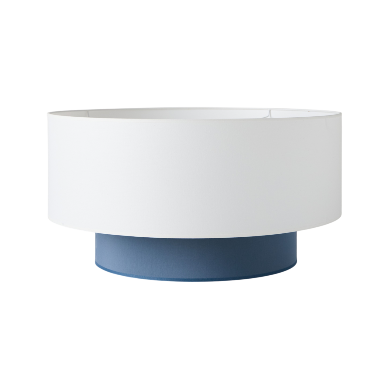 ESSENTIELS PAR CAMIF - Abat-jour pour suspension bleu et blanc Roxanna