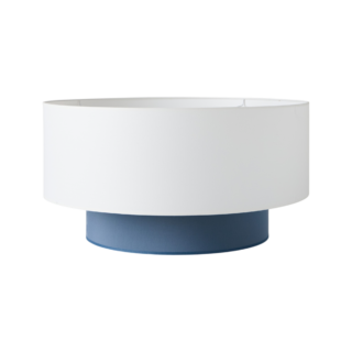 Abat-jour pour suspension bleu et blanc Roxanna par la marque Camif Camif - Abat-jour pour suspension bleu et blanc Roxanna