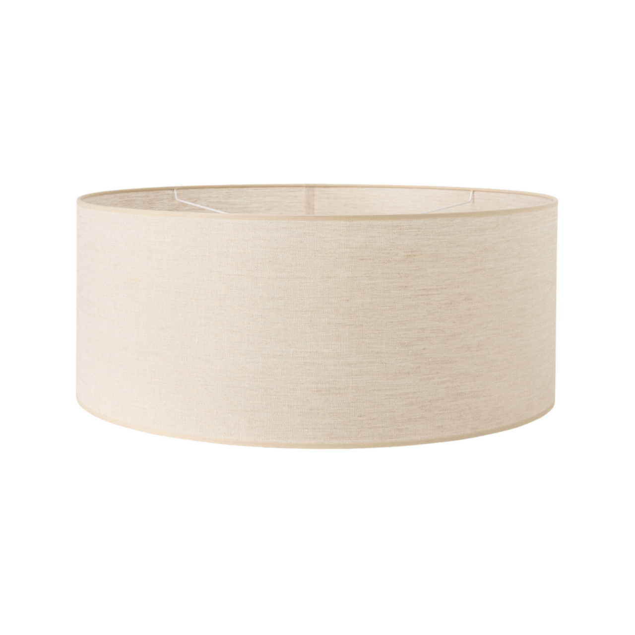 01 de deco abat jour camif signature beige tissus n camif 10039412 ESSENTIELS PAR CAMIF - Abat-jour pour suspension lin 60 cm Roseline