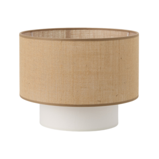 Abat-jour pour suspension double jute et beige 30 cm Rosine par la marque Camif Camif - Abat-jour pour suspension double jute et beige 30 cm Rosine